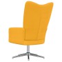 Sillón de relax de terciopelo amarillo mostaza de , Sillones - Ref: Foro24-328124, Precio: 141,97 €