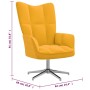 Mustard Yellow Velvet Relaxation Armchair by , Armchairs - Ref: Foro24-328124, Price: 142,08 €, Discount: %