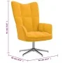 Senfgelber Samt-Entspannungssessel von , Sessel - Ref: Foro24-328124, Preis: 139,38 €, Rabatt: %