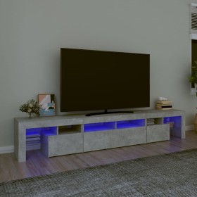TV-Schrank mit LED-Leuchten betongrau 230x36,5x40 cm von , TV-Möbel - Ref: Foro24-3152789, Preis: 141,59 €, Rabatt: %