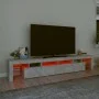TV cabinet with LED lights concrete gray 230x36.5x40 cm by , TV Furniture - Ref: Foro24-3152789, Price: 147,39 €, Discount: %
