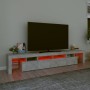 TV-Schrank mit LED-Leuchten betongrau 230x36,5x40 cm von , TV-Möbel - Ref: Foro24-3152789, Preis: 141,59 €, Rabatt: %