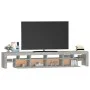 TV cabinet with LED lights concrete gray 230x36.5x40 cm by , TV Furniture - Ref: Foro24-3152789, Price: 147,39 €, Discount: %