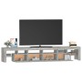 TV-Schrank mit LED-Leuchten betongrau 230x36,5x40 cm von , TV-Möbel - Ref: Foro24-3152789, Preis: 141,59 €, Rabatt: %