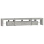 TV-Schrank mit LED-Leuchten betongrau 230x36,5x40 cm von , TV-Möbel - Ref: Foro24-3152789, Preis: 141,59 €, Rabatt: %