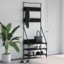 Coat rack with black shoe rack 72x34x184 cm by , Dresser Organizers and Bar Hangers - Ref: Foro24-837827, Price: 75,01 €, Dis...