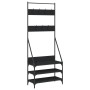 Coat rack with black shoe rack 72x34x184 cm by , Dresser Organizers and Bar Hangers - Ref: Foro24-837827, Price: 75,01 €, Dis...