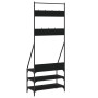 Coat rack with black shoe rack 72x34x184 cm by , Dresser Organizers and Bar Hangers - Ref: Foro24-837827, Price: 75,01 €, Dis...