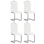 Schwebende Esszimmerstühle, 4 Stück, weißer Stoff. von vidaXL, Essstühle - Ref: Foro24-246196, Preis: 238,62 €, Rabatt: %