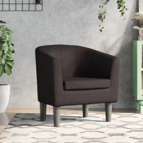 Sillón cuero sintético marrón de , Sillones - Ref: Foro24-356487, Precio: 174,35 €, Descuento: %