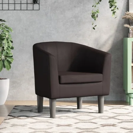 Brown synthetic leather armchair by , Armchairs - Ref: Foro24-356487, Price: 174,35 €, Discount: %