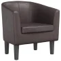 Brown synthetic leather armchair by , Armchairs - Ref: Foro24-356487, Price: 174,35 €, Discount: %