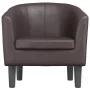 Brown synthetic leather armchair by , Armchairs - Ref: Foro24-356487, Price: 174,35 €, Discount: %