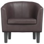 Sillón cuero sintético marrón de , Sillones - Ref: Foro24-356487, Precio: 196,08 €, Descuento: %