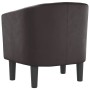 Sillón cuero sintético marrón de , Sillones - Ref: Foro24-356487, Precio: 196,08 €, Descuento: %