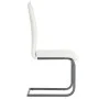 Cantilever dining chairs, 4 units, white fabric. by vidaXL, dining chairs - Ref: Foro24-246196, Price: 238,58 €, Discount: %
