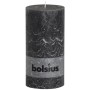 Bolsius Velas rústicas gris antracita 4 unidades 200x100 mm