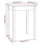 Esstisch aus massivem Kiefernholz 55x55x75 cm von , Küchen- und Esstische - Ref: Foro24-814254, Preis: 69,25 €, Rabatt: %