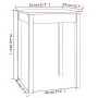 Esstisch aus massivem Kiefernholz 55x55x75 cm von , Küchen- und Esstische - Ref: Foro24-814254, Preis: 66,54 €, Rabatt: %