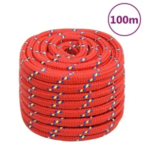 Red polypropylene boat rope 20 mm 100 m by , Ropes and metal cords - Ref: Foro24-152422, Price: 115,24 €, Discount: %