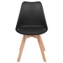 Esszimmerstühle 6 Einheiten aus schwarzem Kunststoff von vidaXL, Essstühle - Ref: Foro24-274852, Preis: 327,09 €, Rabatt: %