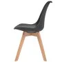 Sillas de comedor 6 unidades plástico negro de vidaXL, Sillas de comedor - Ref: Foro24-274852, Precio: 309,55 €, Descuento: %