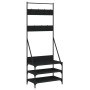 Coat rack with black shoe rack 70x40x184 cm by , Dresser Organizers and Bar Hangers - Ref: Foro24-837842, Price: 78,01 €, Dis...