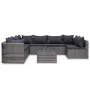 8-piece garden sofa set and gray synthetic rattan cushions by vidaXL, Garden sets - Ref: Foro24-44157, Price: 761,21 €, Disco...