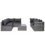 8-piece garden sofa set and gray synthetic rattan cushions by vidaXL, Garden sets - Ref: Foro24-44157, Price: 761,21 €, Disco...