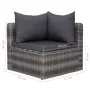 8-piece garden sofa set and gray synthetic rattan cushions by vidaXL, Garden sets - Ref: Foro24-44157, Price: 761,21 €, Disco...