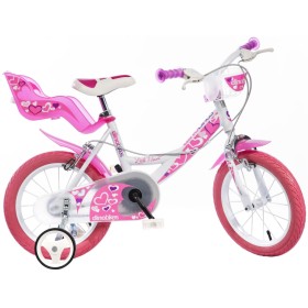 Dino Bikes Bicicleta para niños Little Heart rosa 16" DINO356013