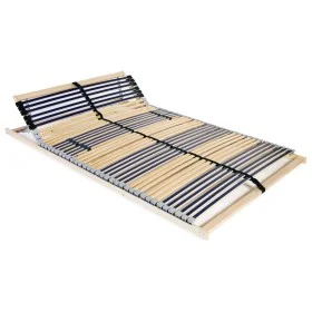 Slatted bed base with 42 slats 7 regions 100x200 cm by vidaXL, Beds and slatted bases - Ref: Foro24-246470, Price: 118,16 €, ...