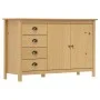 vidaxL Hill solid pine wood sideboard in honey brown color, 130x40x80 cm by , Sideboards - Ref: Foro24-288931, Price: 194,25 ...