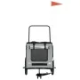 Haustier Fahrradanhänger Eisen Stoff Oxford schwarz grau von , Kinderwagen für Haustiere - Ref: Foro24-93853, Preis: 92,26 €,...