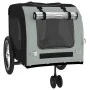 Haustier Fahrradanhänger Eisen Stoff Oxford schwarz grau von , Kinderwagen für Haustiere - Ref: Foro24-93853, Preis: 92,26 €,...