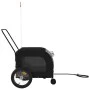 Remolque bicicleta para mascotas hierro tela Oxford negro gris de , Cochecitos para mascotas - Ref: Foro24-93853, Precio: 92,...