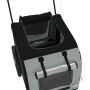 Haustier Fahrradanhänger Eisen Stoff Oxford schwarz grau von , Kinderwagen für Haustiere - Ref: Foro24-93853, Preis: 93,96 €,...