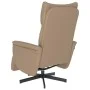 Sillón reclinable con reposapiés cuero sintético capuchino de , Sillones - Ref: Foro24-356588, Precio: 226,14 €, Descuento: %