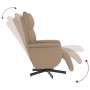Cappuccino-Sessel aus Kunstleder mit Fußstütze von , Sessel - Ref: Foro24-356588, Preis: 220,99 €, Rabatt: %