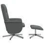 Verstellbarer Massagesessel mit Fußstütze dunkelgrauer Stoff von , Sessel - Ref: Foro24-356583, Preis: 141,55 €, Rabatt: %