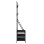 Garderobe mit Schuhregal schwarz 100x40x184 cm von , Kommoden-Organizer und Bar-Kleiderbügel - Ref: Foro24-837847, Preis: 96,...