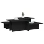 Mesas de centro 2 uds madera contrachapada negra de , Mesas de centro - Ref: Foro24-3216150, Precio: 75,72 €, Descuento: %