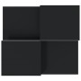Mesas de centro 2 uds madera contrachapada negra de , Mesas de centro - Ref: Foro24-3216150, Precio: 76,53 €, Descuento: %