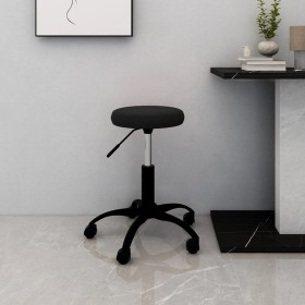 Drehbarer Bürostuhl aus schwarzem Samt von , Bürostühle - Ref: Foro24-333171, Preis: 58,42 €, Rabatt: %