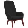 Black velvet relaxation armchair by , Armchairs - Ref: Foro24-341224, Price: 144,93 €, Discount: %