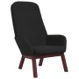 Black velvet relaxation armchair by , Armchairs - Ref: Foro24-341224, Price: 142,22 €, Discount: %