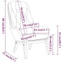 Black velvet relaxation armchair by , Armchairs - Ref: Foro24-341224, Price: 144,93 €, Discount: %