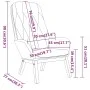 Black velvet relaxation armchair by , Armchairs - Ref: Foro24-341224, Price: 142,22 €, Discount: %