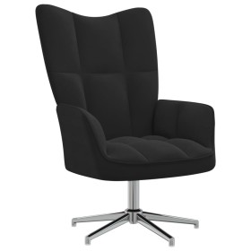Sillón de relax de terciopelo negro de , Sillones - Ref: Foro24-328123, Precio: 147,52 €, Descuento: %