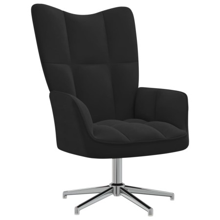 Entspannungssessel aus schwarzem Samt von , Sessel - Ref: Foro24-328123, Preis: 147,52 €, Rabatt: %